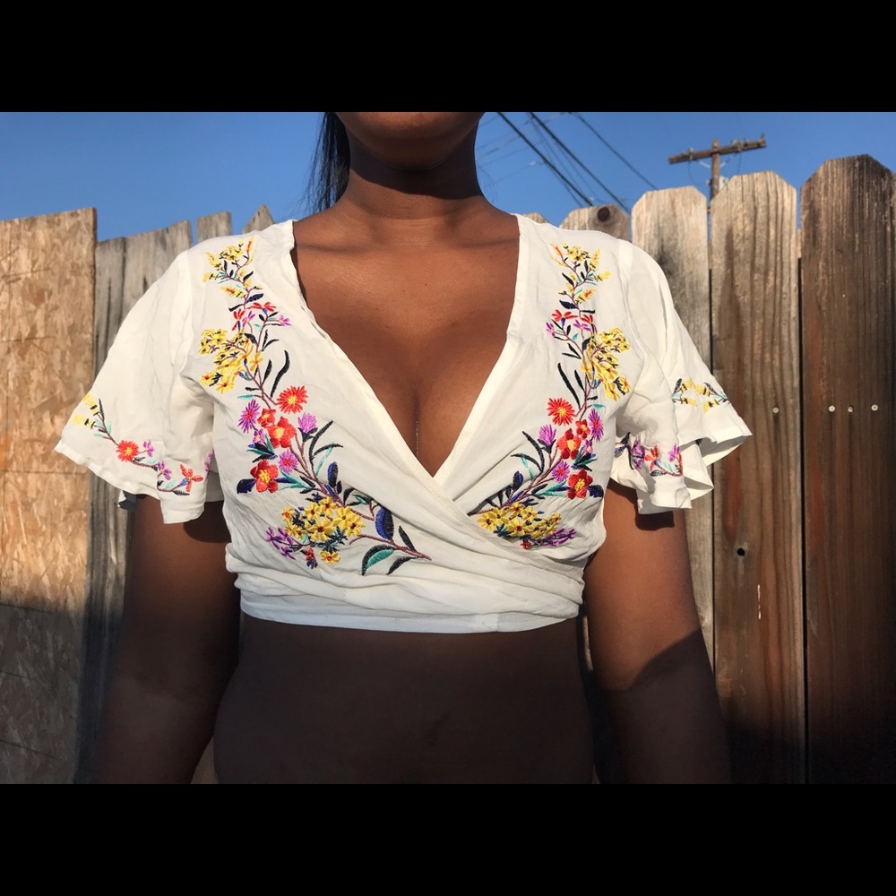 Floral crop top